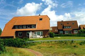 Holiday cottage Balteringe (left) and Witte Sand (right) on Baltrum